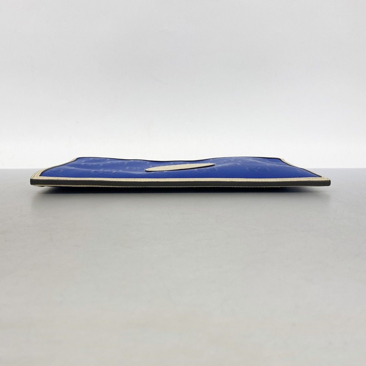 Gucci Clutch of the Grid Nylon Blue Beige Silver — view 3