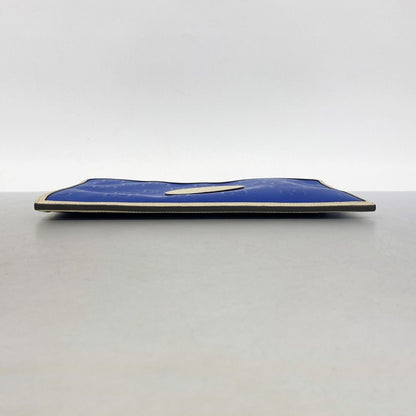 Gucci Clutch of the Grid Nylon Blue Beige Silver — view 3