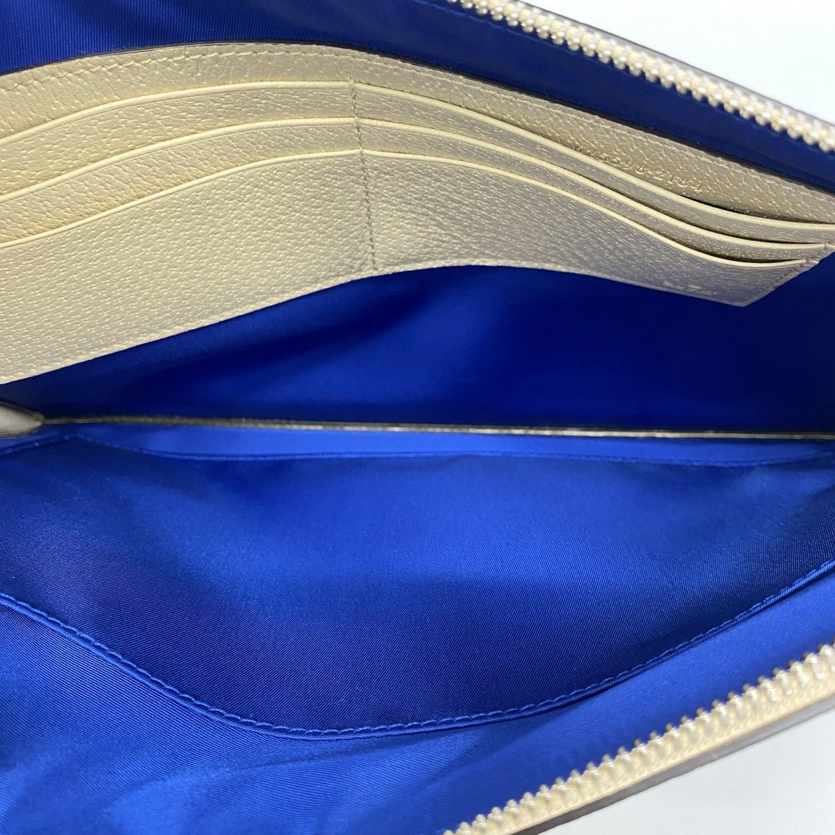 Gucci Clutch of the Grid Nylon Blue Beige Silver — view 4