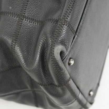 Chanel Handbag Choco Bar Caviar Leather Black Silver — view 6