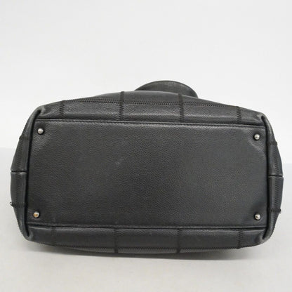 Chanel Handbag Choco Bar Caviar Leather Black Silver — view 3