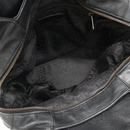 Chanel Handbag Choco Bar Caviar Leather Black Silver — view 4