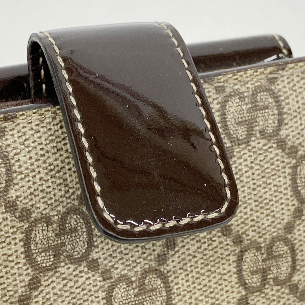 Gucci Wallet GG Supreme Brown Gold — view 7