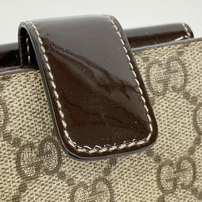 Gucci Wallet GG Supreme Brown Gold — view 7