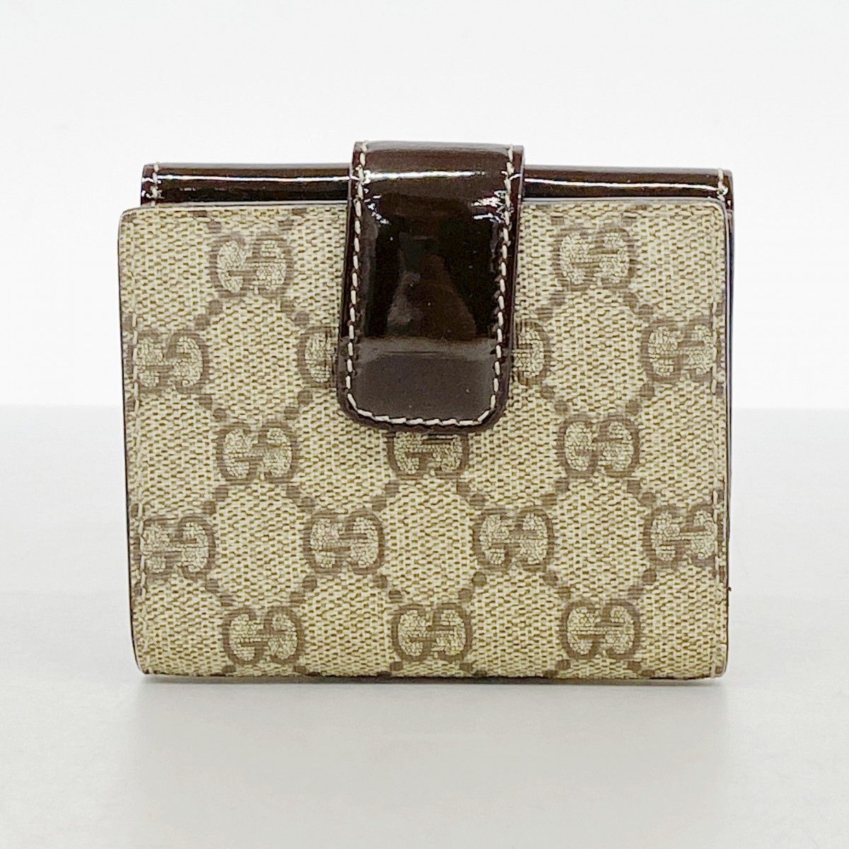 Gucci Wallet GG Supreme Brown Gold — view 8