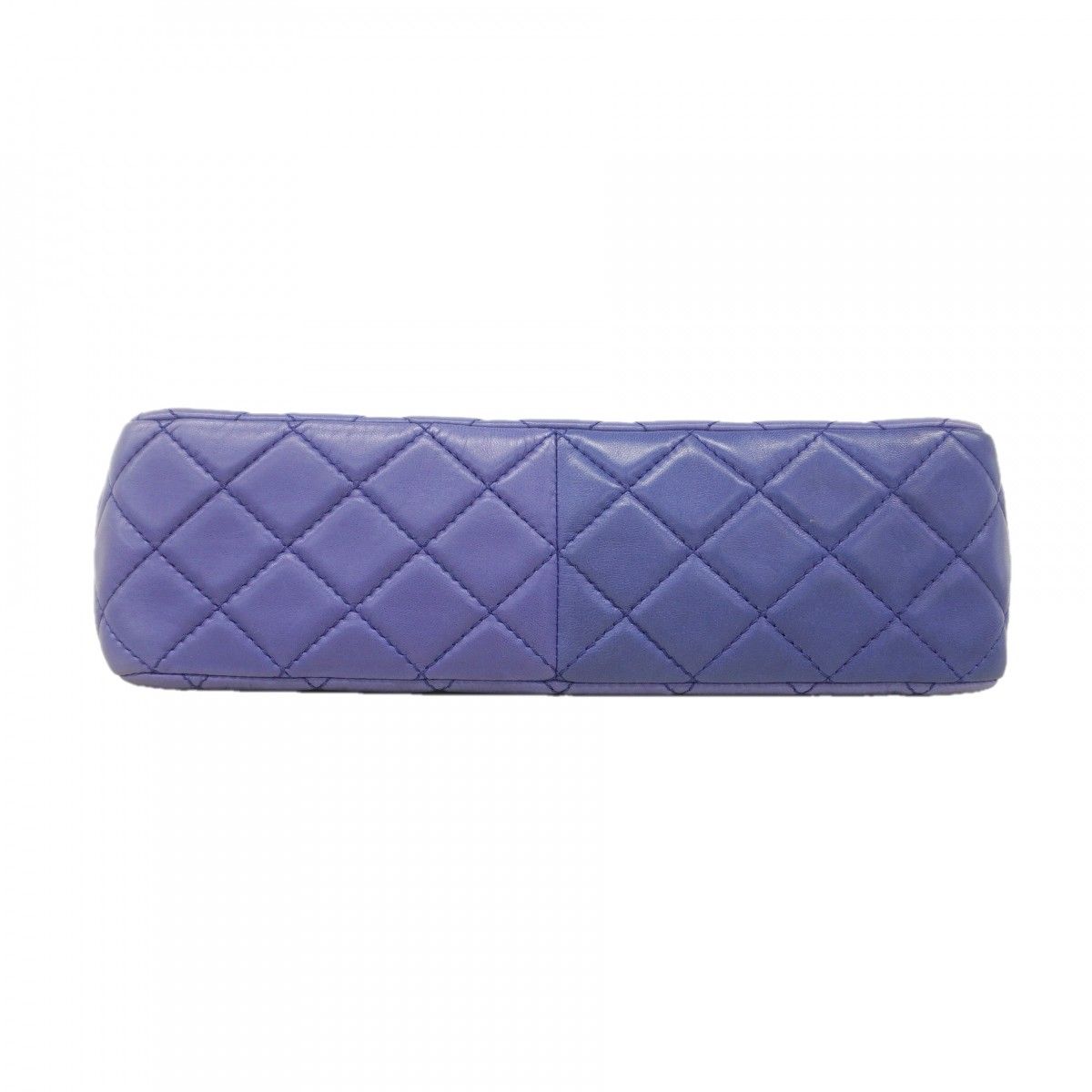 Chanel Shoulder Bag Quilted Lambskin Blue Silver — view 3