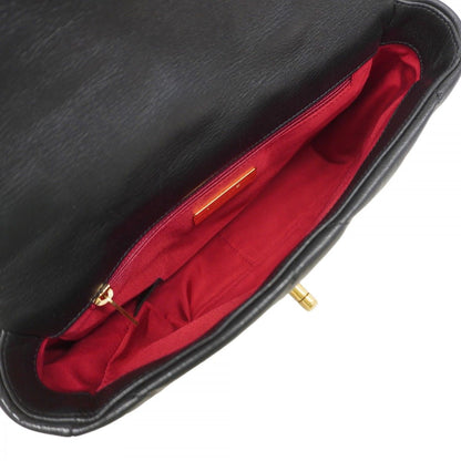 Chanel Shoulder Bag 19 Lambskin Black Gold Silver 2-Way — view 4
