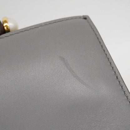Gucci Handbag Bamboo Leather Gray Gold — view 8