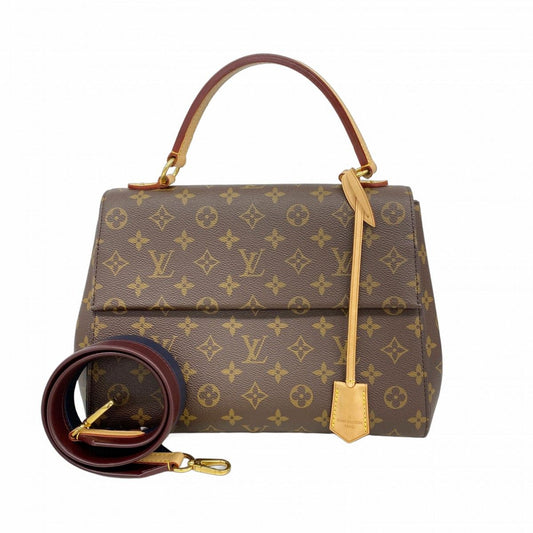 Louis Vuitton Handbag Monogram Cluny Mm Brown 2-Way