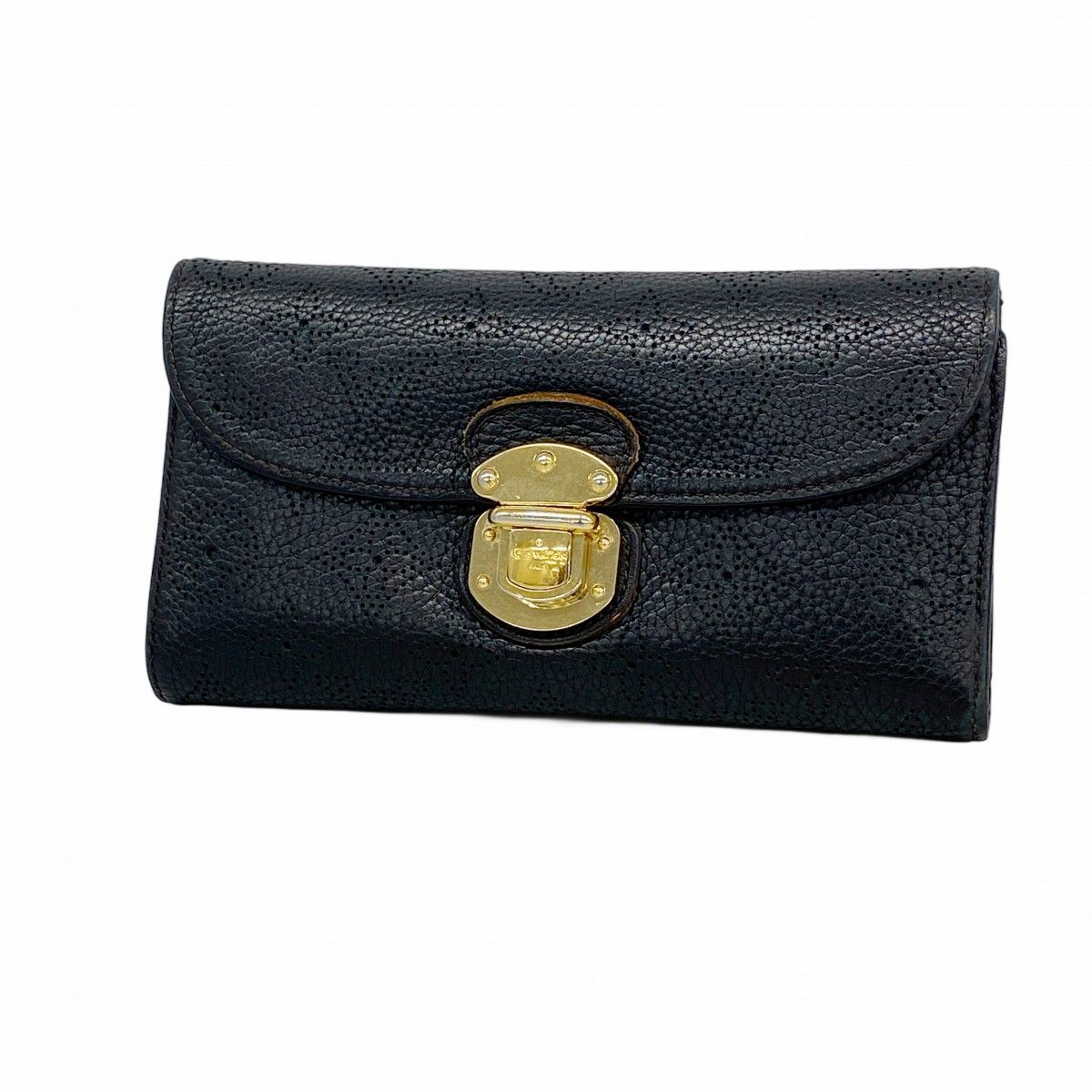 Louis Vuitton Trifold Wallet Mahina Portefeuille Amelia Noir