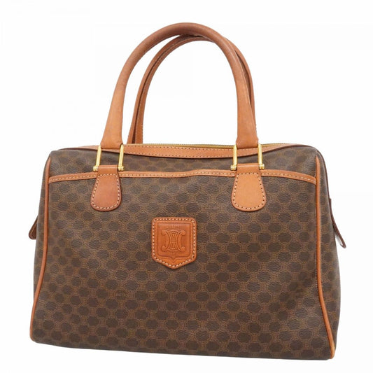 Celine Handbag Macadam Brown Gold