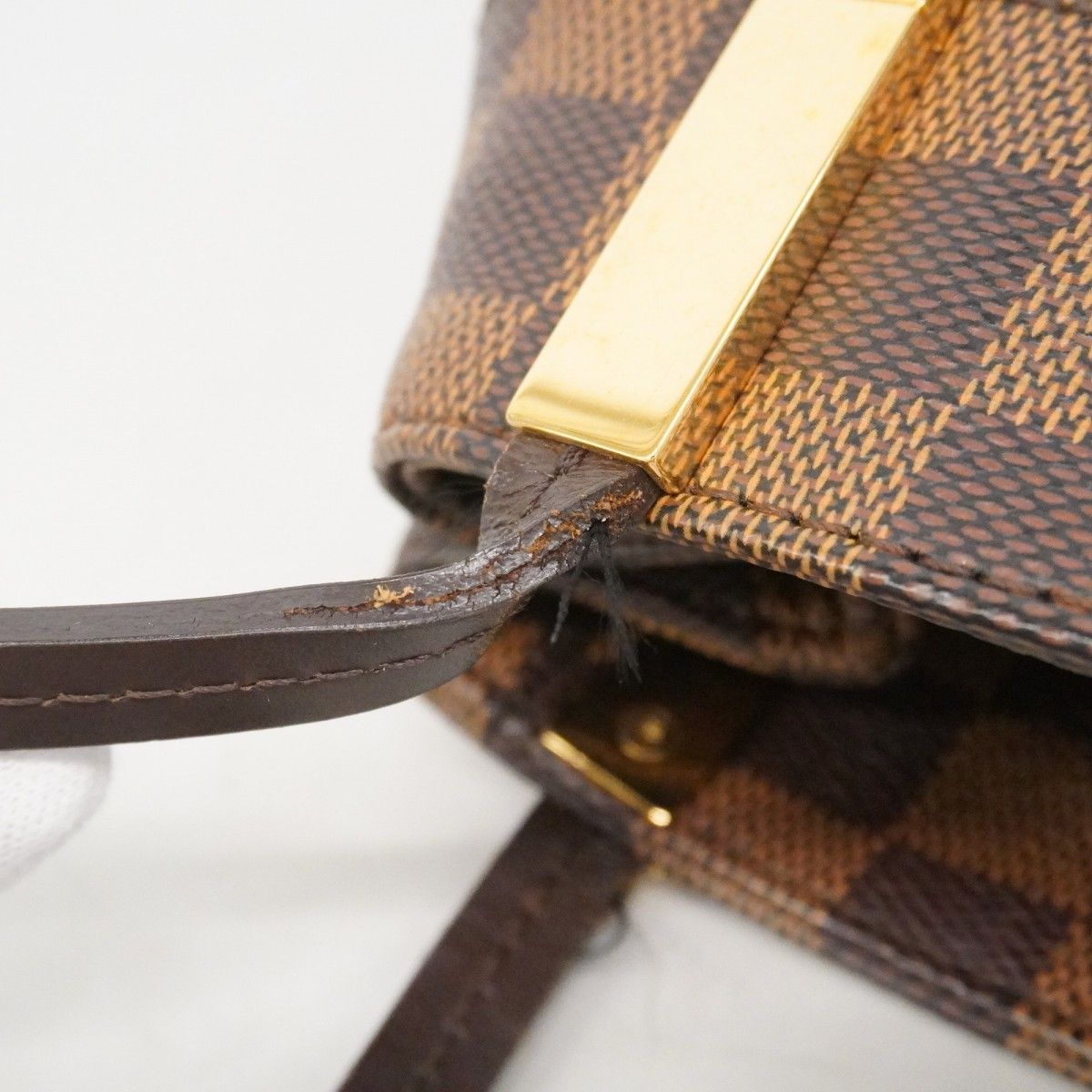 Louis Vuitton Shoulder Bag Damier Marribbon PM Ebene — view 8