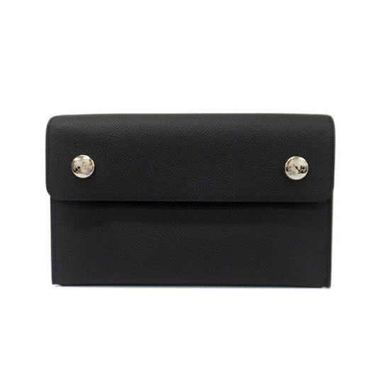 Hermes Heaven Nap to Go Shoulder Bag Black Epsom Silver Around