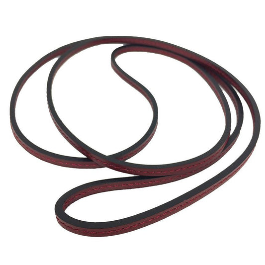 Hermes Lanier Choker Necklace Bracelet Leather Strap Rouge Ash New
