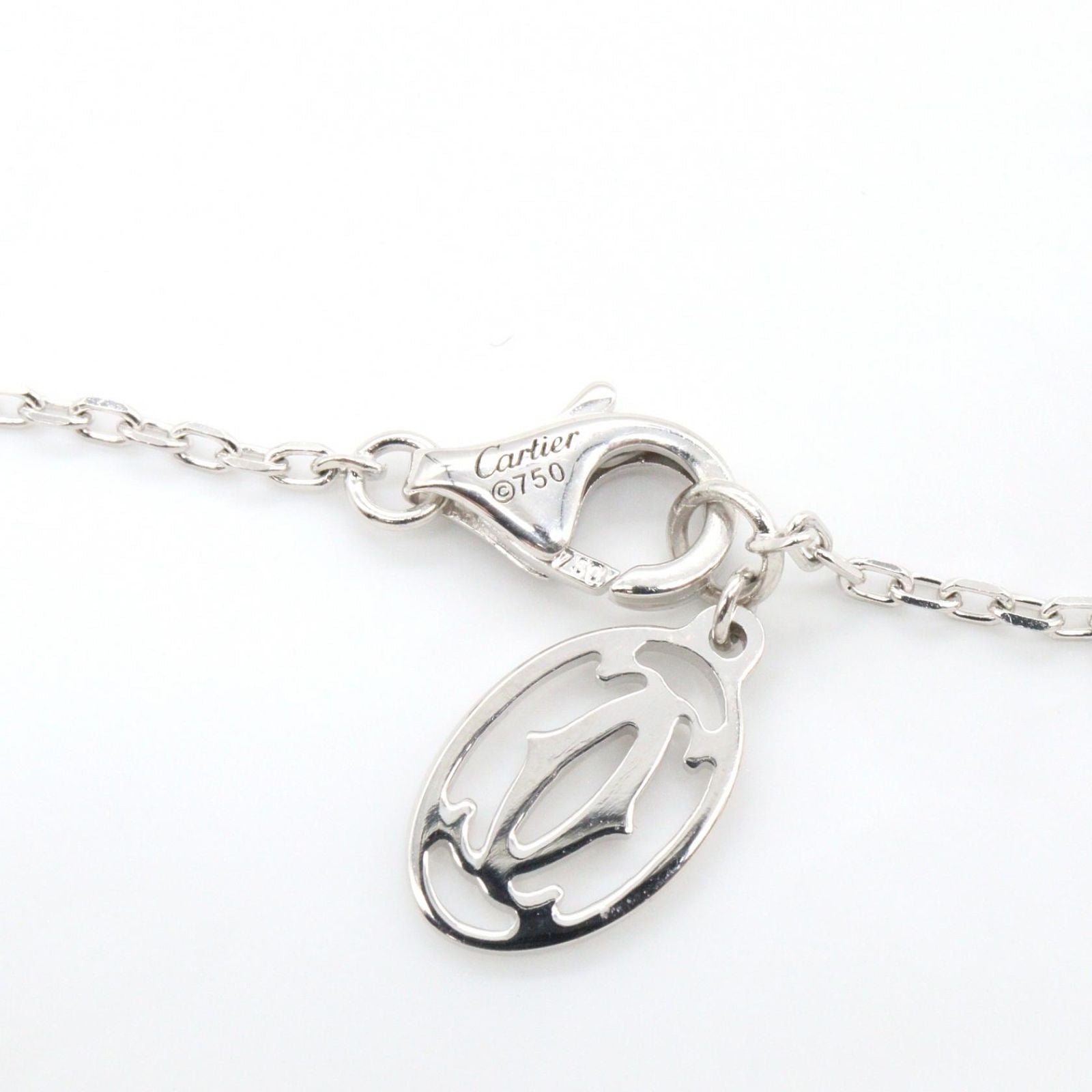 Cartier Necklace d'Amour SM Round Neck 37.5 40.5 cm 18k White Gold Diamond — view 3