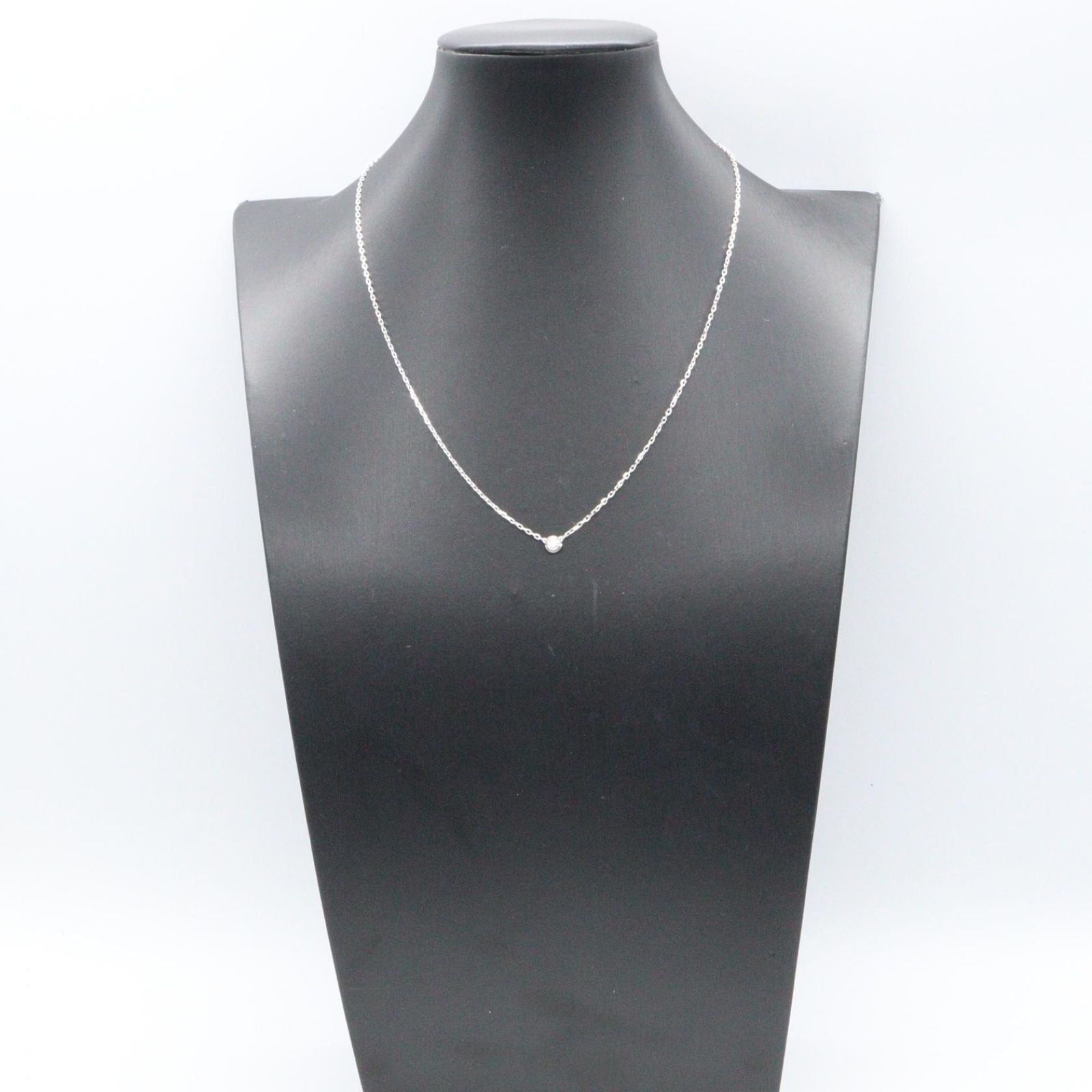 Cartier Necklace d'Amour SM Round Neck 37.5 40.5 cm 18k White Gold Diamond — view 5