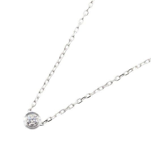 Cartier Necklace d'Amour SM Round Neck 37.5 40.5 cm 18k White Gold Diamond