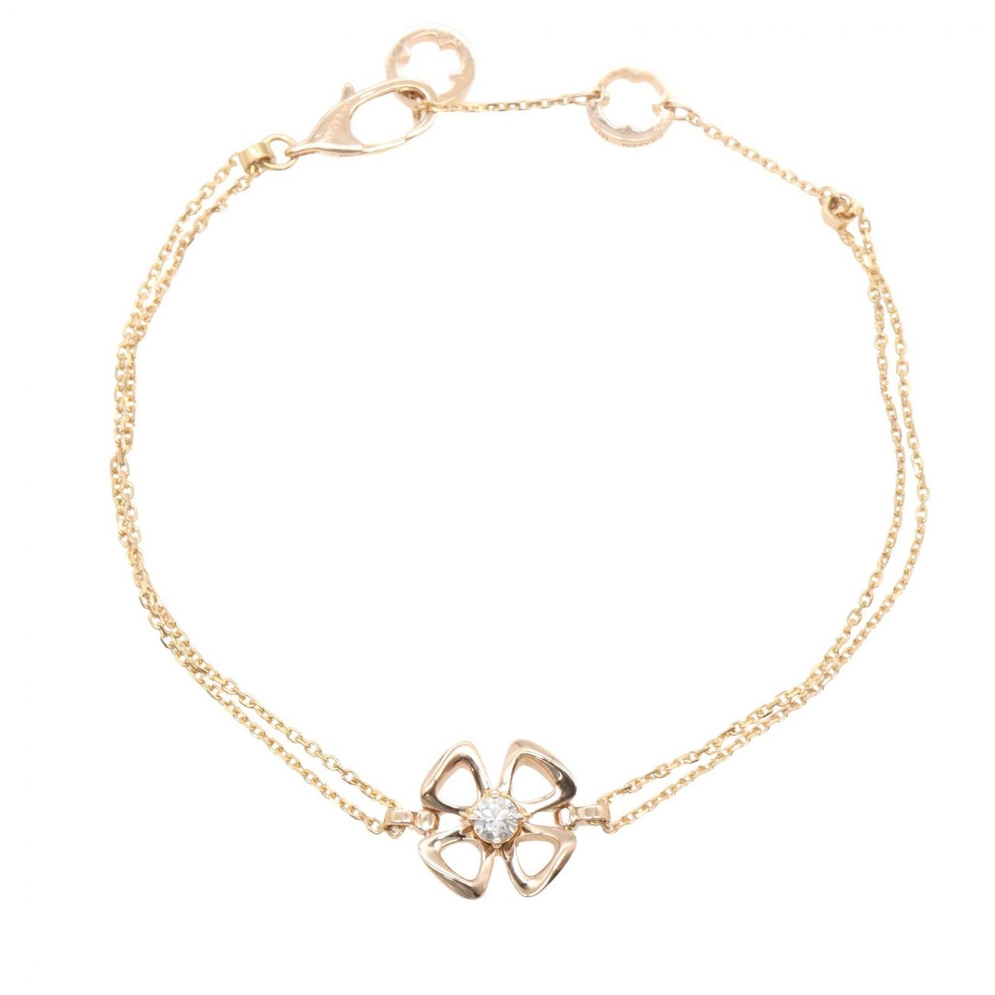 Bvlgari Bracelet Fioreva Sm 18k Pink Gold Diamond