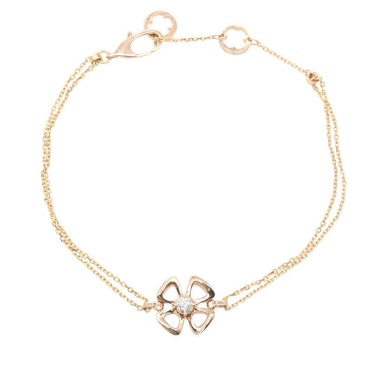 Bvlgari Bracelet Fioreva Sm 18k Pink Gold Diamond