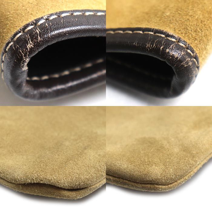 Loewe Anagram Suede Tote Beige Brown — view 7