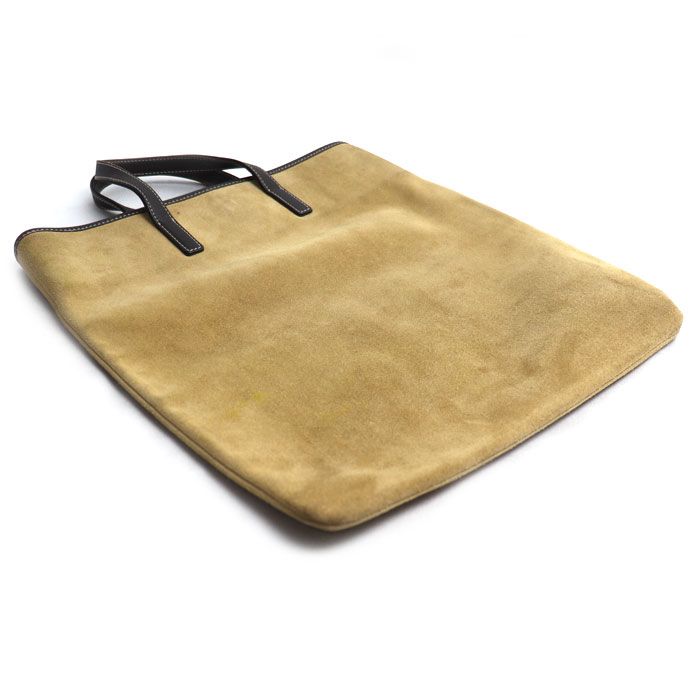 Loewe Anagram Suede Tote Beige Brown — view 2
