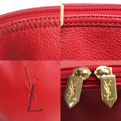 Saint Laurent Cassandra Logo Stitch Round Tote — view 8