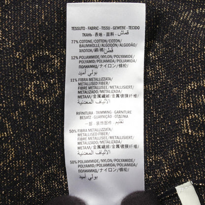 Gucci Knit GG Cotton Lame Short Sleeve Sweater — view 4