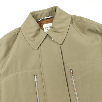 Hermes Stencil Coat Series Button Insert le — view 7