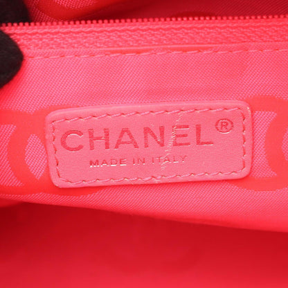 Chanel Tote Cambon Line la the Black Leather Patent the — view 4