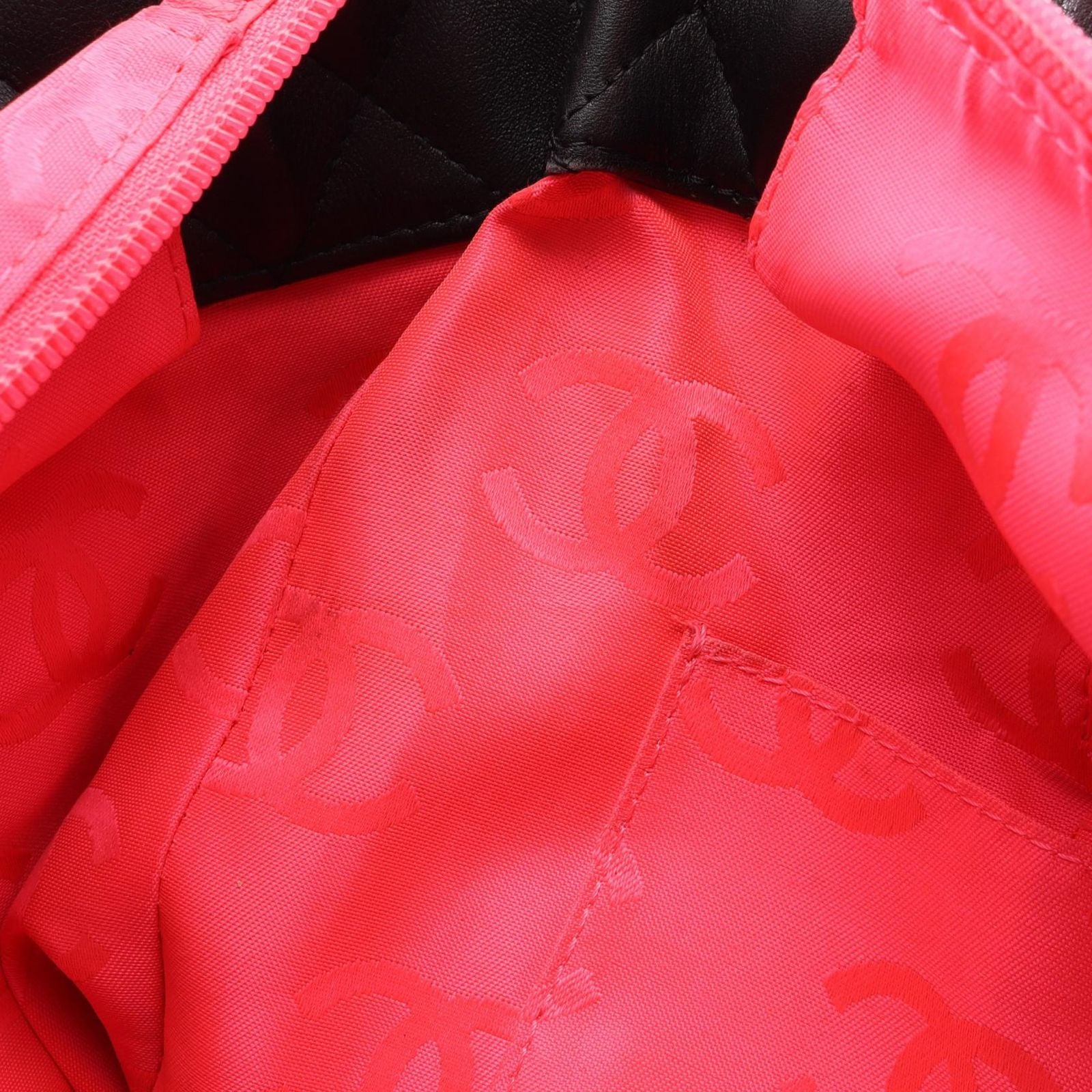 Chanel Tote Cambon Line la the Black Leather Patent the — view 6