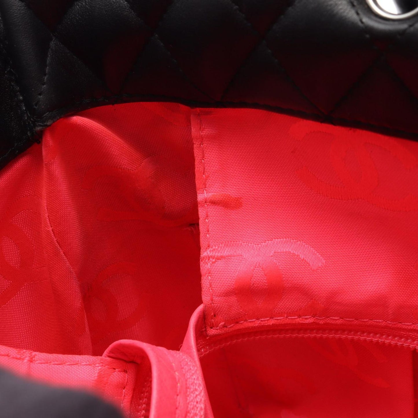 Chanel Tote Cambon Line la the Black Leather Patent the — view 8