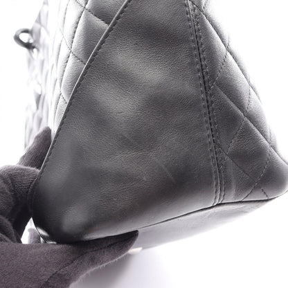 Chanel Tote Cambon Line la the Black Leather Patent the — view 9