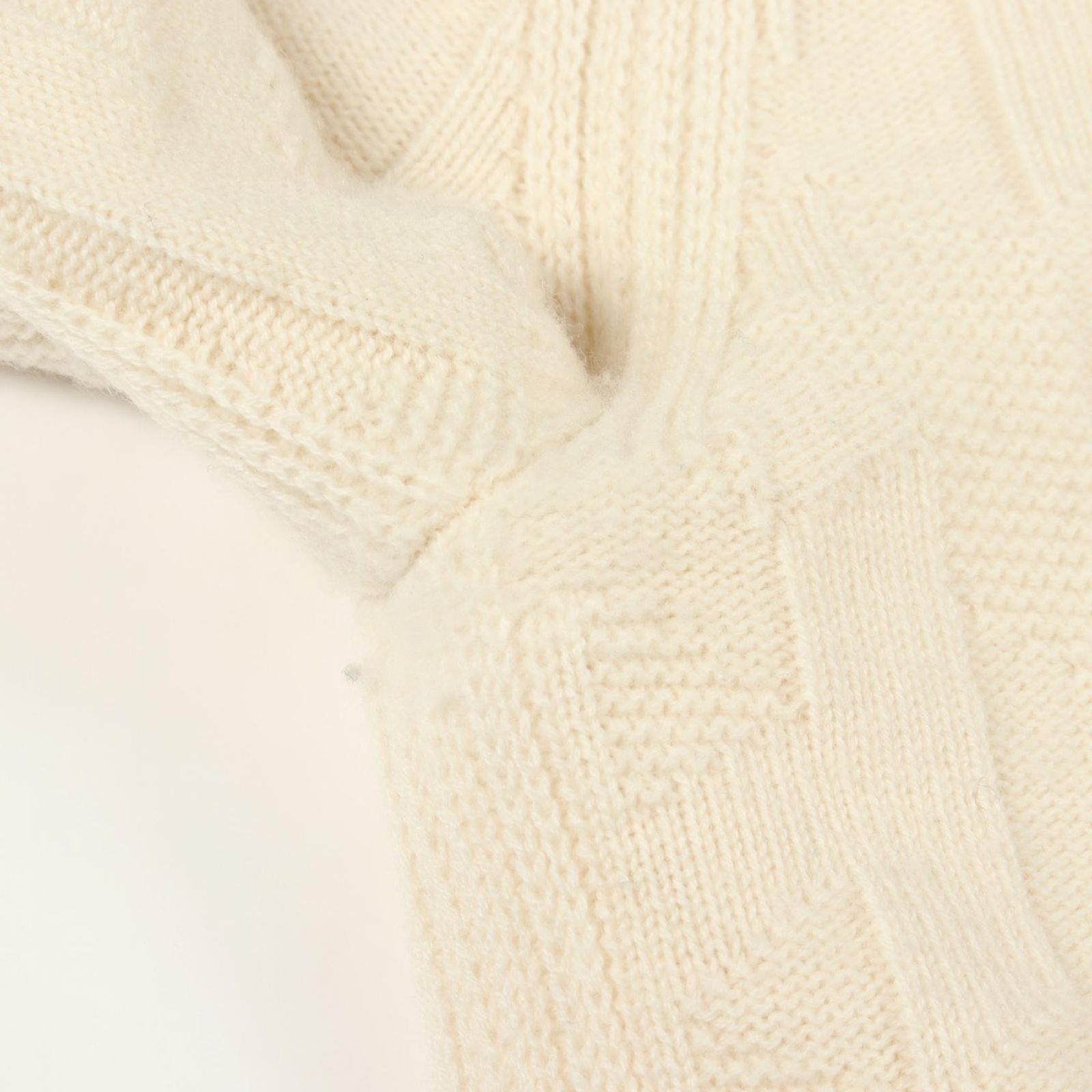 Hermes Knit Motif Fuchs Neck D4 White le Sweater — view 8