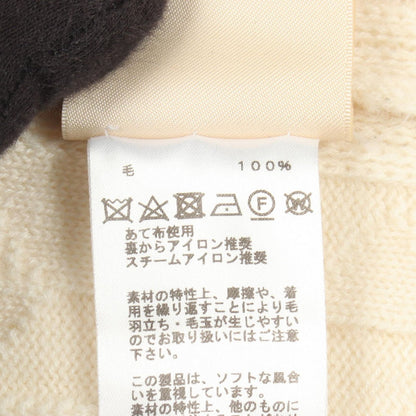 Hermes Knit Motif Fuchs Neck D4 White le Sweater — view 4