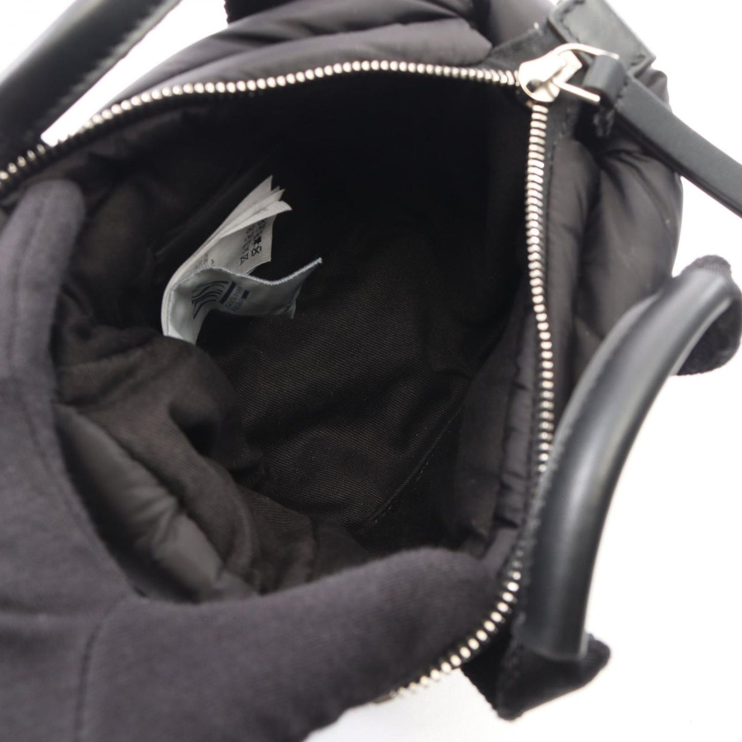 Moncler Mont Cles le Handbag Micro Caradoc 2-Way Black Nylon Leather Suce — view 3