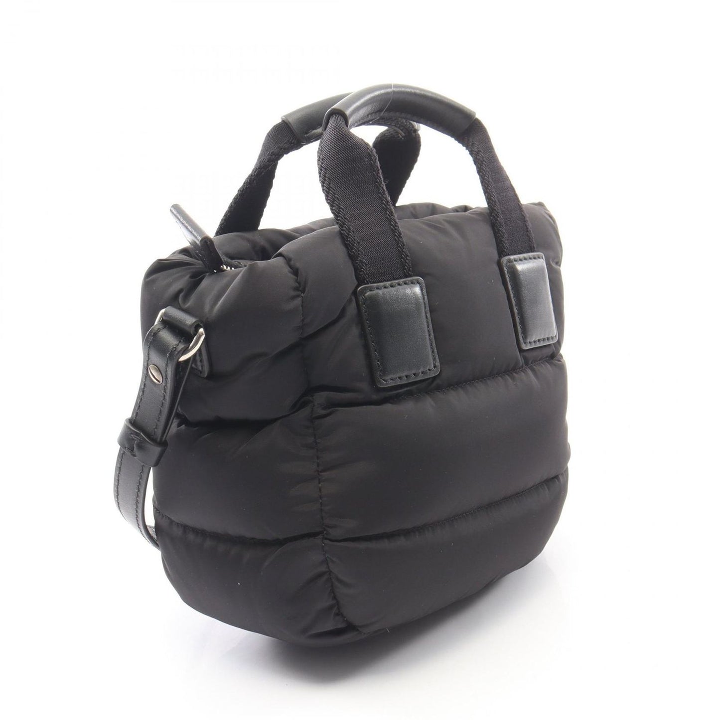 Moncler Mont Cles le Handbag Micro Caradoc 2-Way Black Nylon Leather Suce — view 2