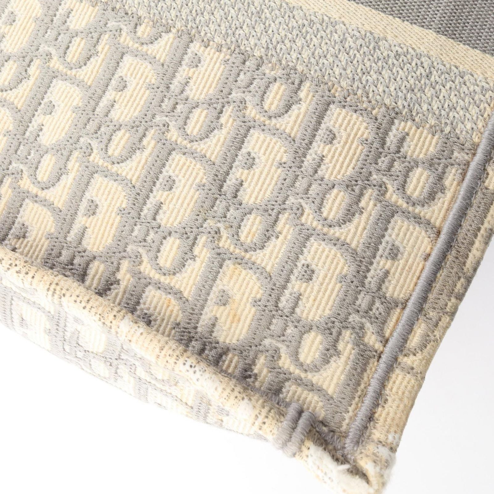 Dior le Tote Book Ivory Gray Canvas Oblique Koo Boog Ready — view 7