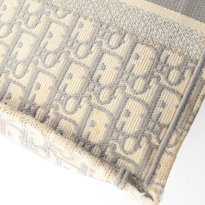 Dior le Tote Book Ivory Gray Canvas Oblique Koo Boog Ready — view 7