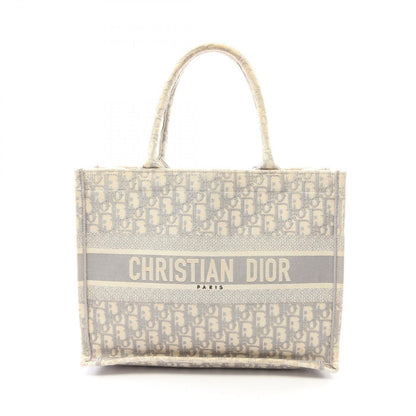 Dior le Tote Book Ivory Gray Canvas Oblique Koo Boog Ready