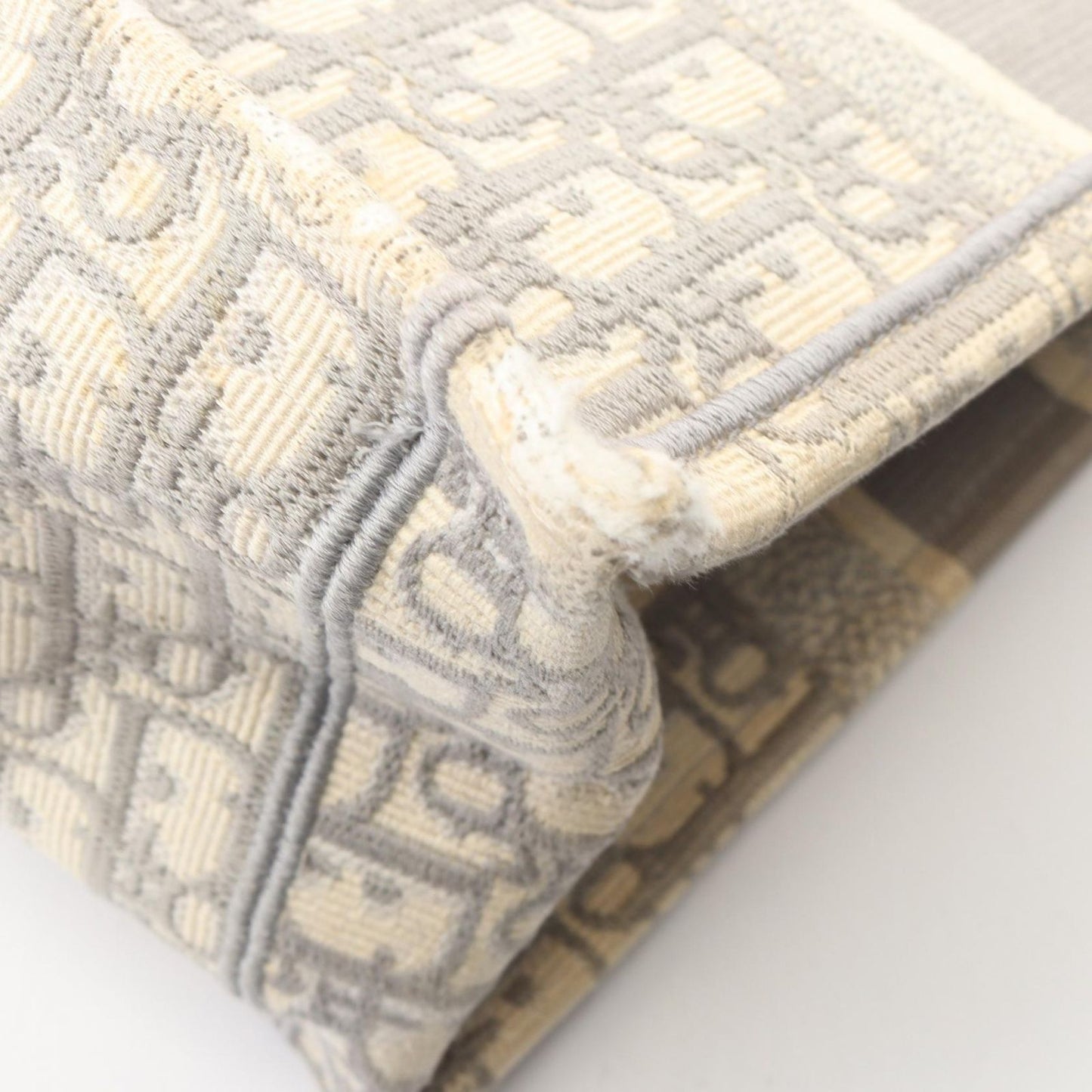 Dior le Tote Book Ivory Gray Canvas Oblique Koo Boog Ready — view 8