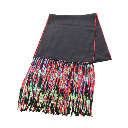 Hermes Shawl Fringe Silk Scarf