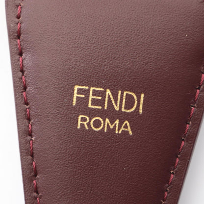 Fendi Shoulder Strap Yue FF Logo Bordeaux Canvas Leather — view 4
