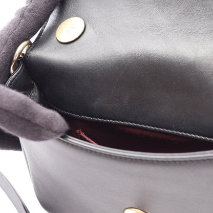 Chanel Shoulder Bag Quilted 2-Way Black Leather Small Flap Chain — view 6