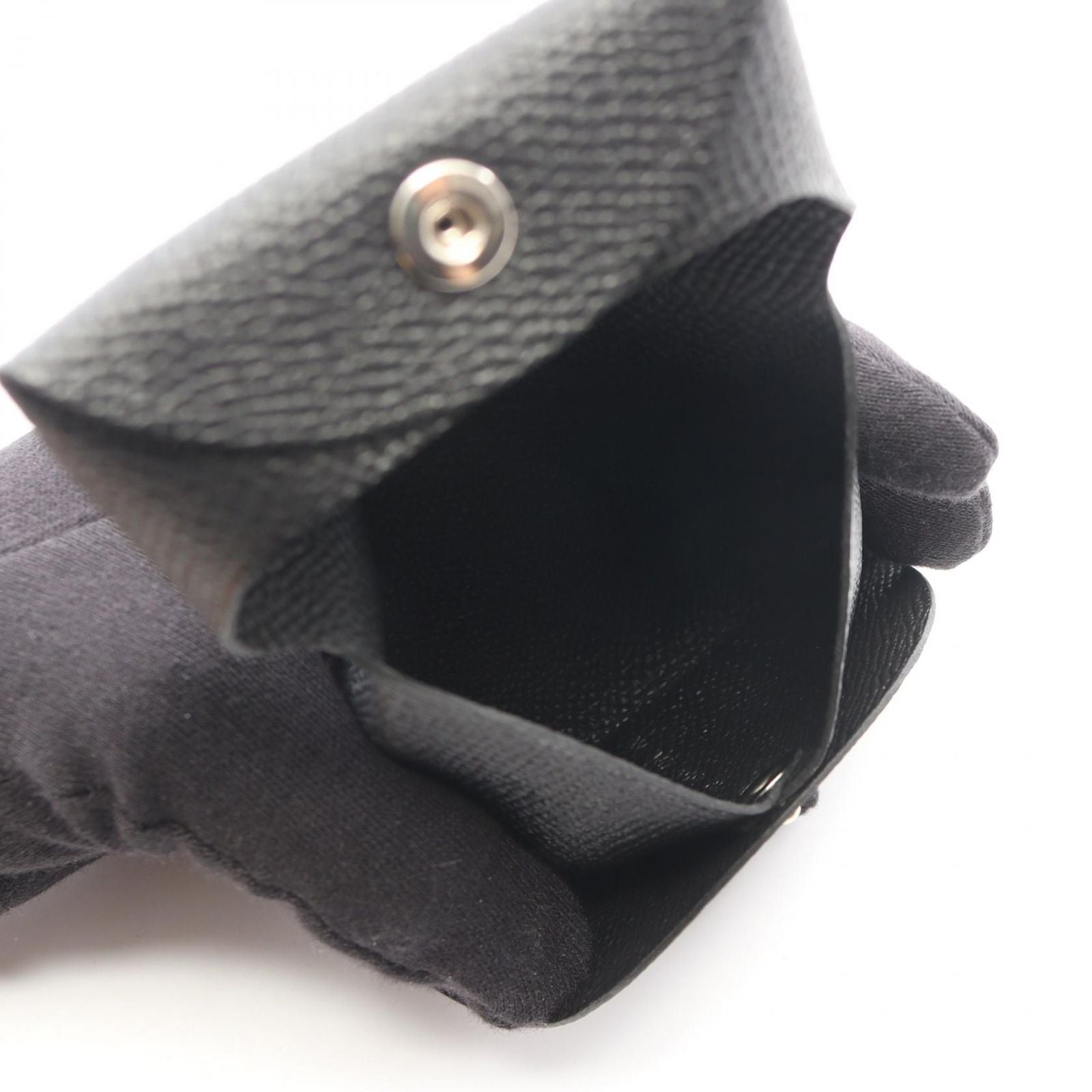 Hermes Coin Case Bastia Black Leather — view 4