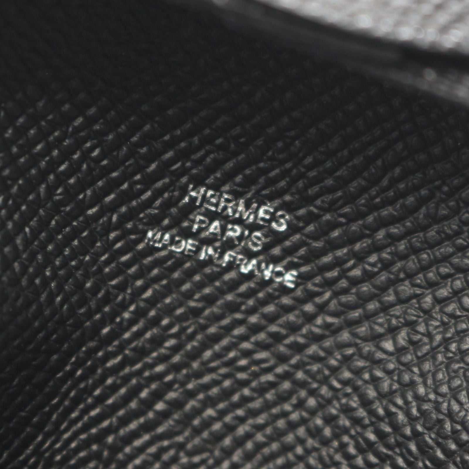 Hermes Coin Case Bastia Black Leather — view 5