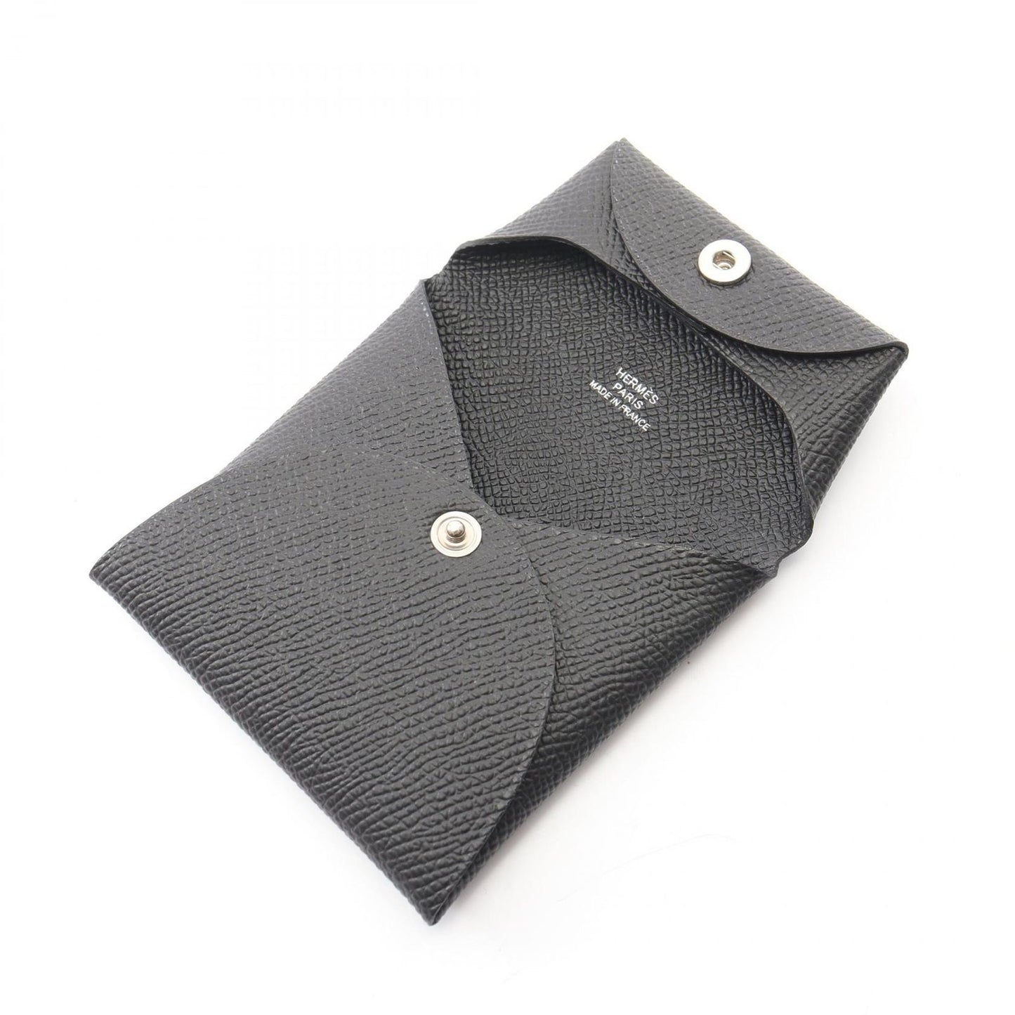 Hermes Coin Case Bastia Black Leather — view 3