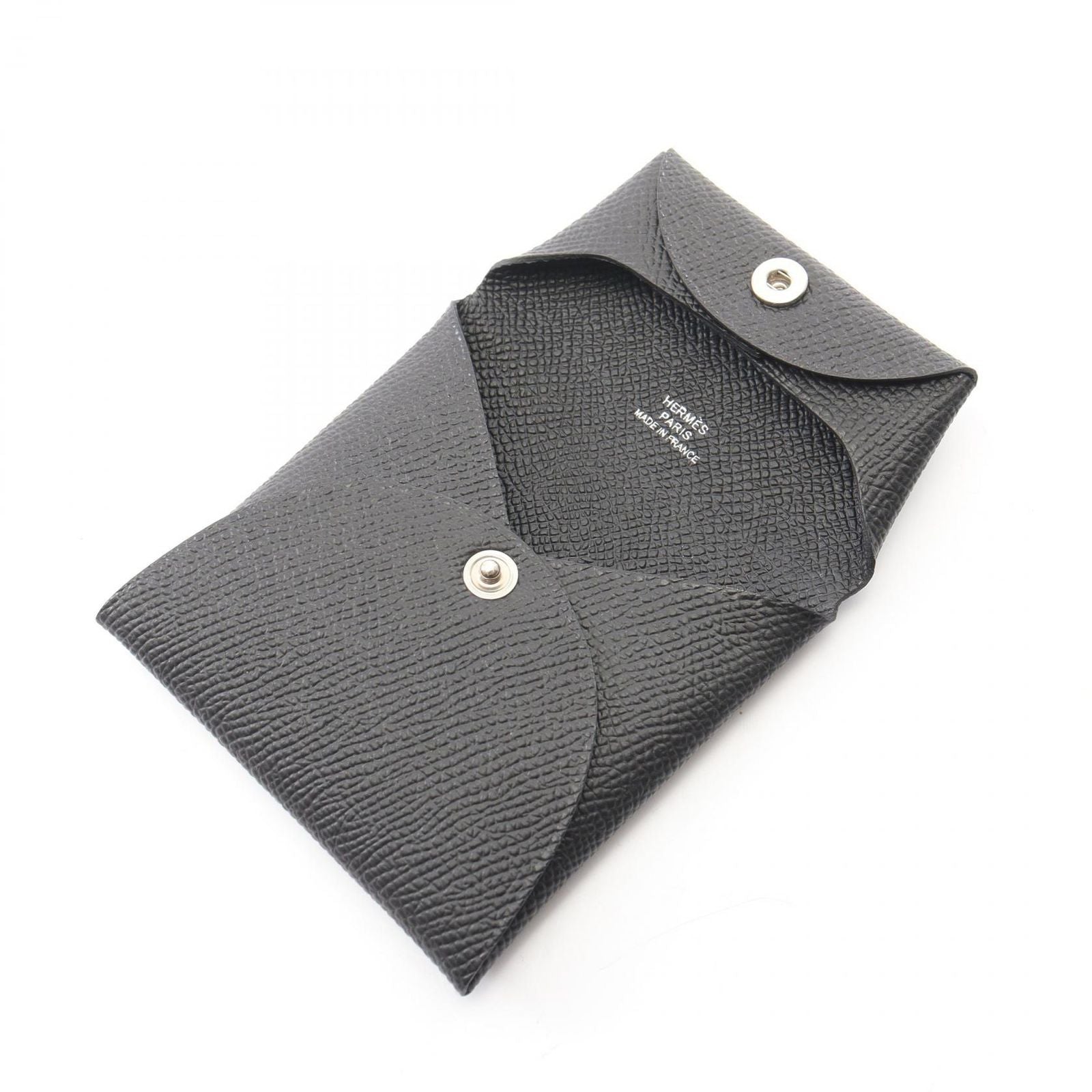 Hermes Coin Case Bastia Black Leather — view 3