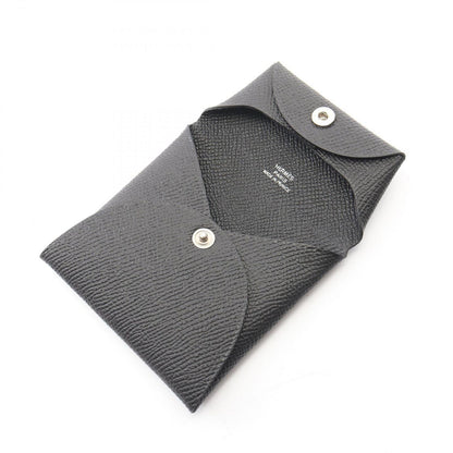 Hermes Coin Case Bastia Black Leather — view 3