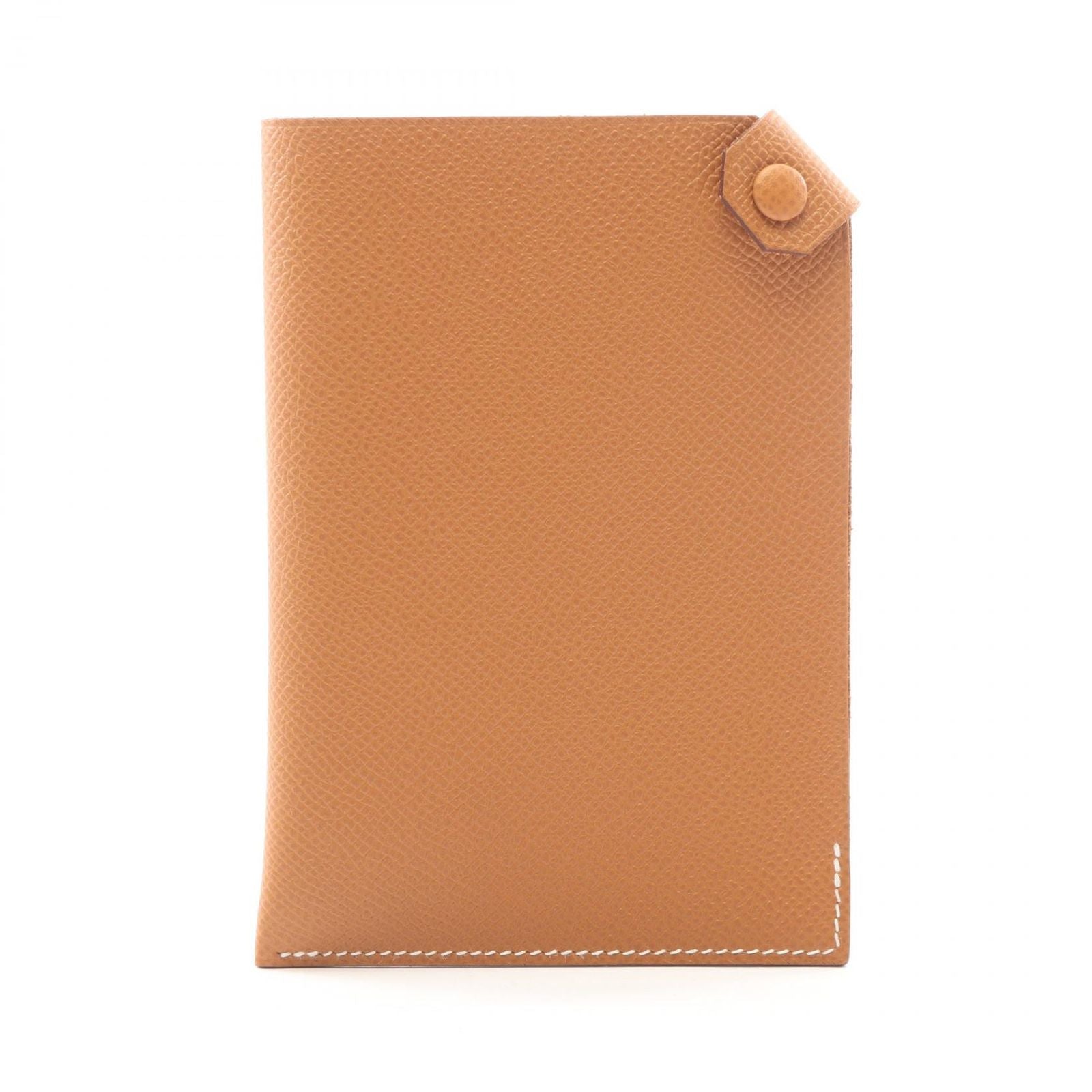 Hermes Card Case Tarmac PM Gold Leather