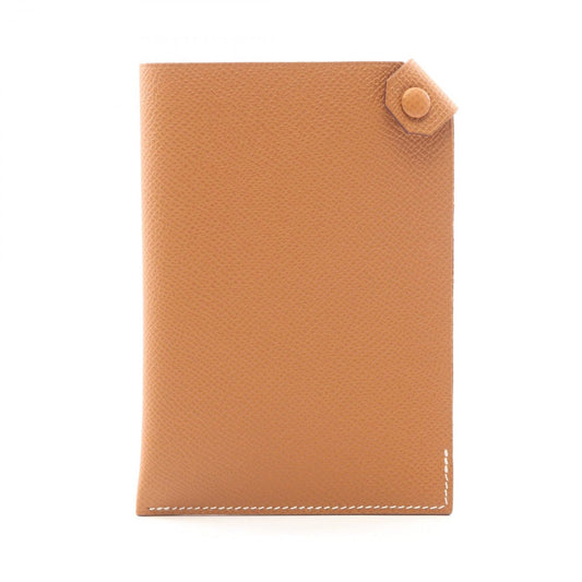 Hermes Card Case Tarmac PM Gold Leather